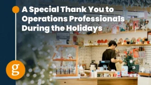 Thank you to Operations