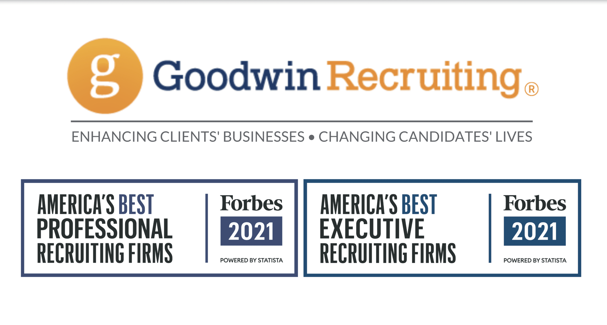 Forbes Announces Goodwin Recruiting as One of America’s Best Executive