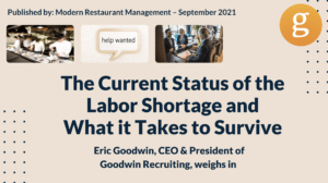 The Current Status of the Labor Shortage and What it Takes to Survive