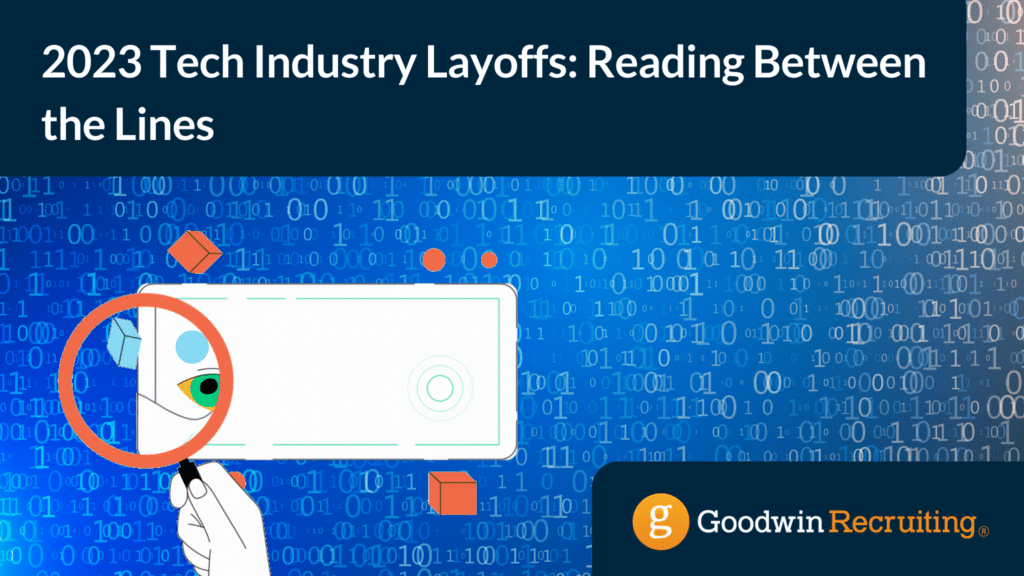 Title card reading "2023 Tech Industry Layoffs: Reading Between the Lines"