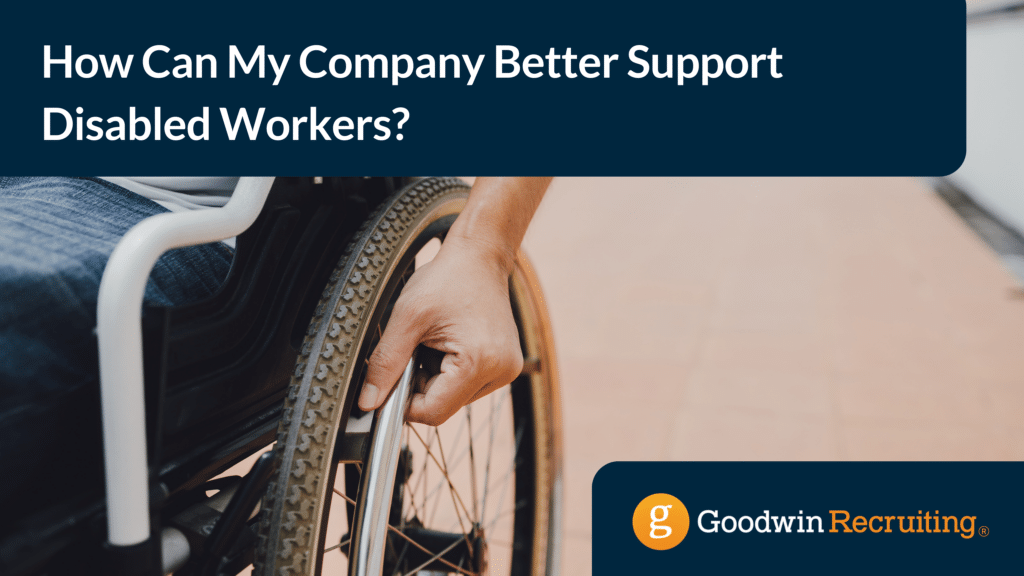 Title card reading "How Can My Company Better Support Disabled Workers"