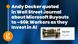 Andy Decker, Goodwin Recruiting, quoted in WSJ article